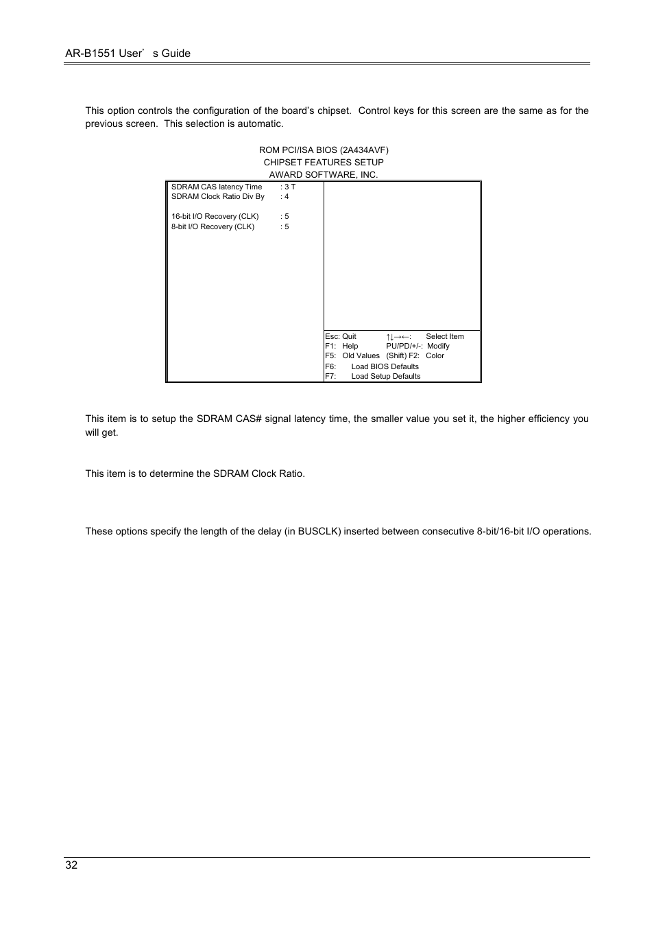 4 chipset features setup | Acrosser AR-B1551 User Manual | Page 34 / 37