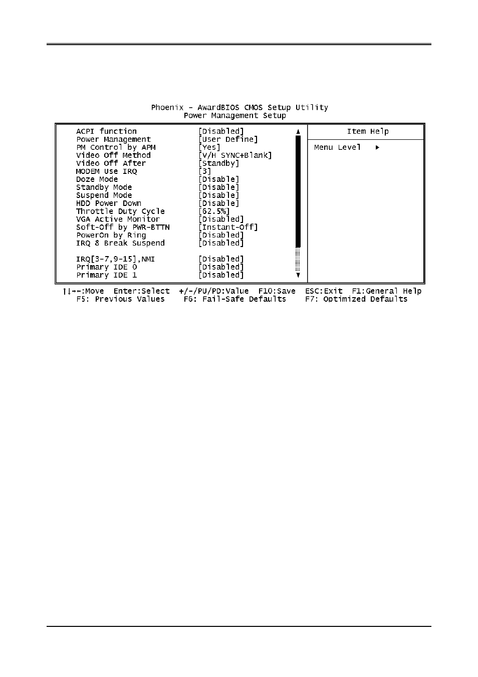 7 power management setup | Acrosser AR-B1661 User Manual | Page 31 / 40