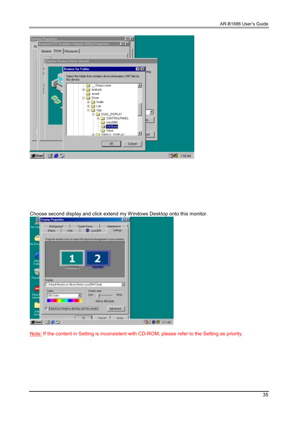 How to set dualpanel | Acrosser AR-B1661 User Manual | Page 36 / 36