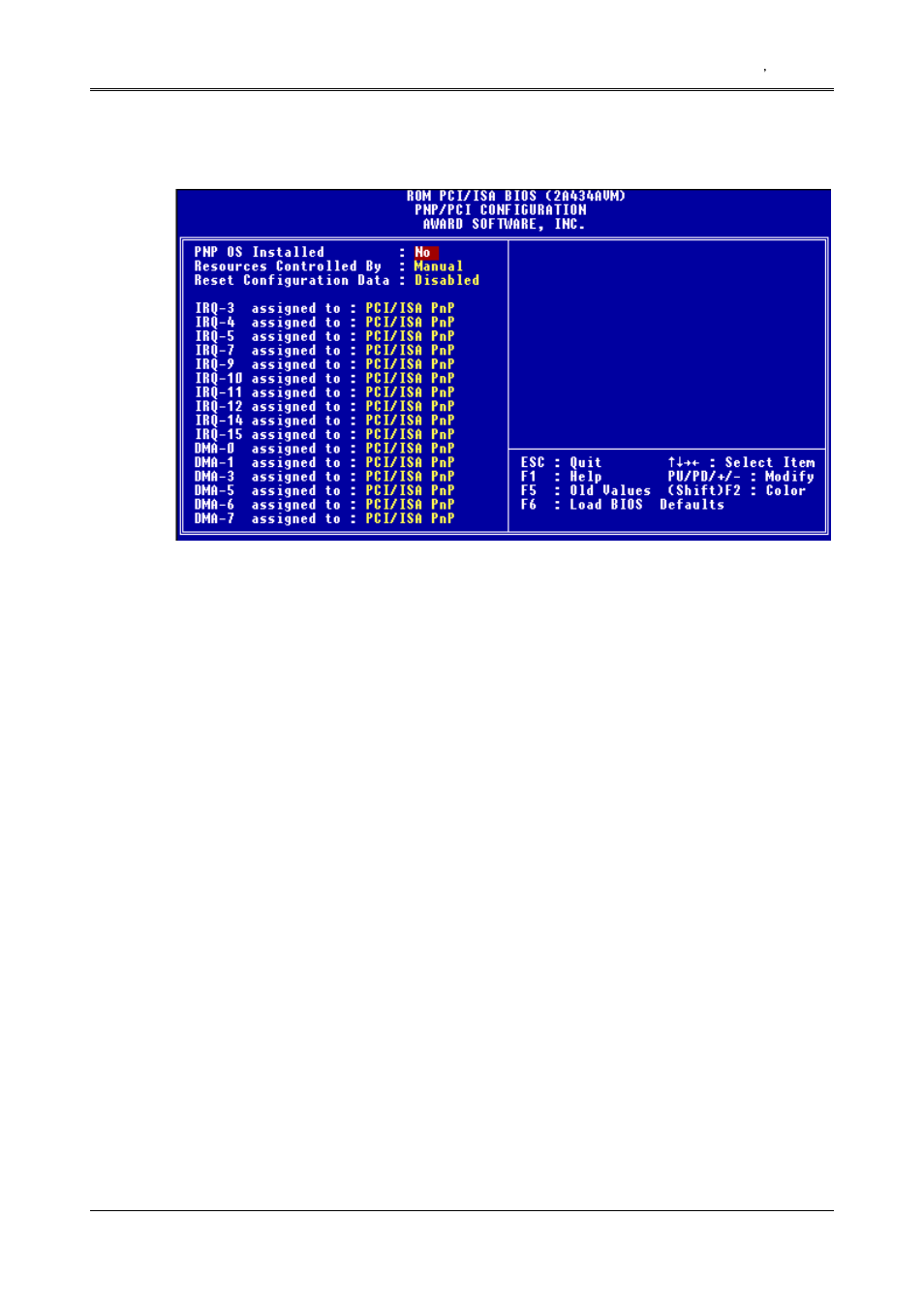 5 pnp/pci configuration, 6 load default setting, 1 load bios defaults | Acrosser AR-B1565 User Manual | Page 38 / 41