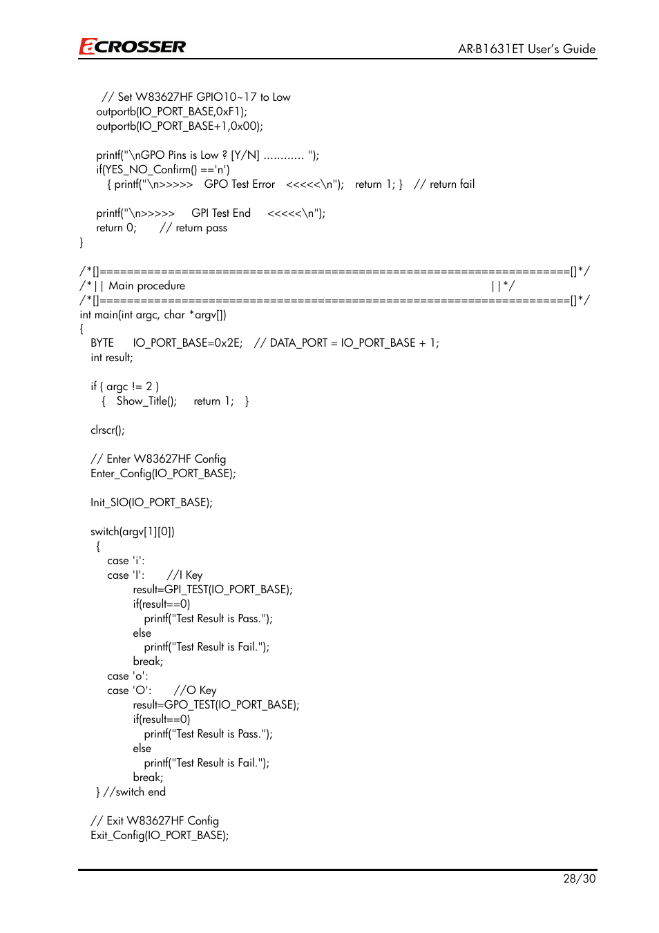 Acrosser AR-B1631ET User Manual | Page 28 / 30
