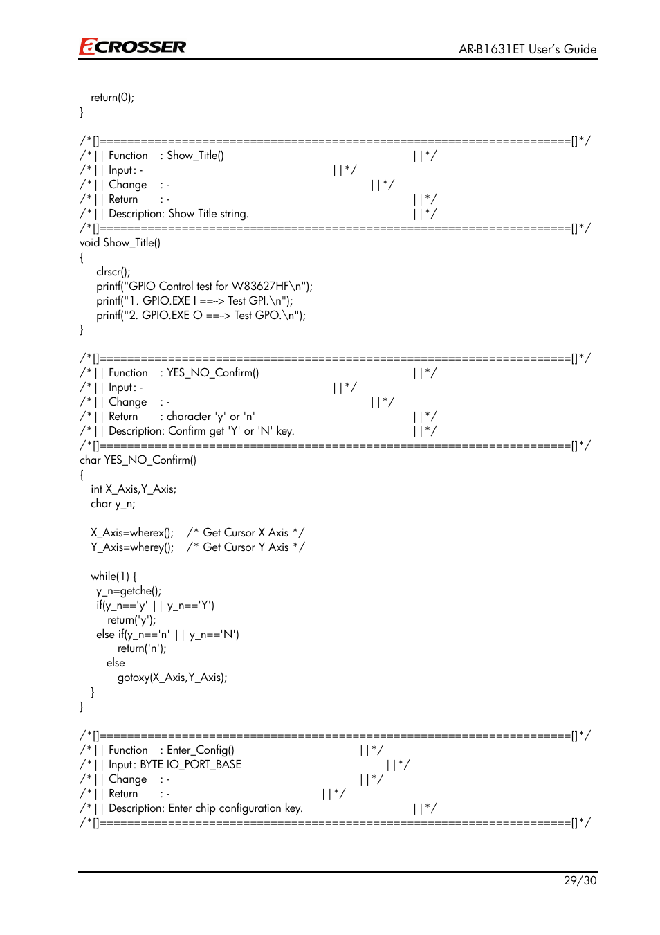 Acrosser AR-B1631ET User Manual | Page 29 / 30