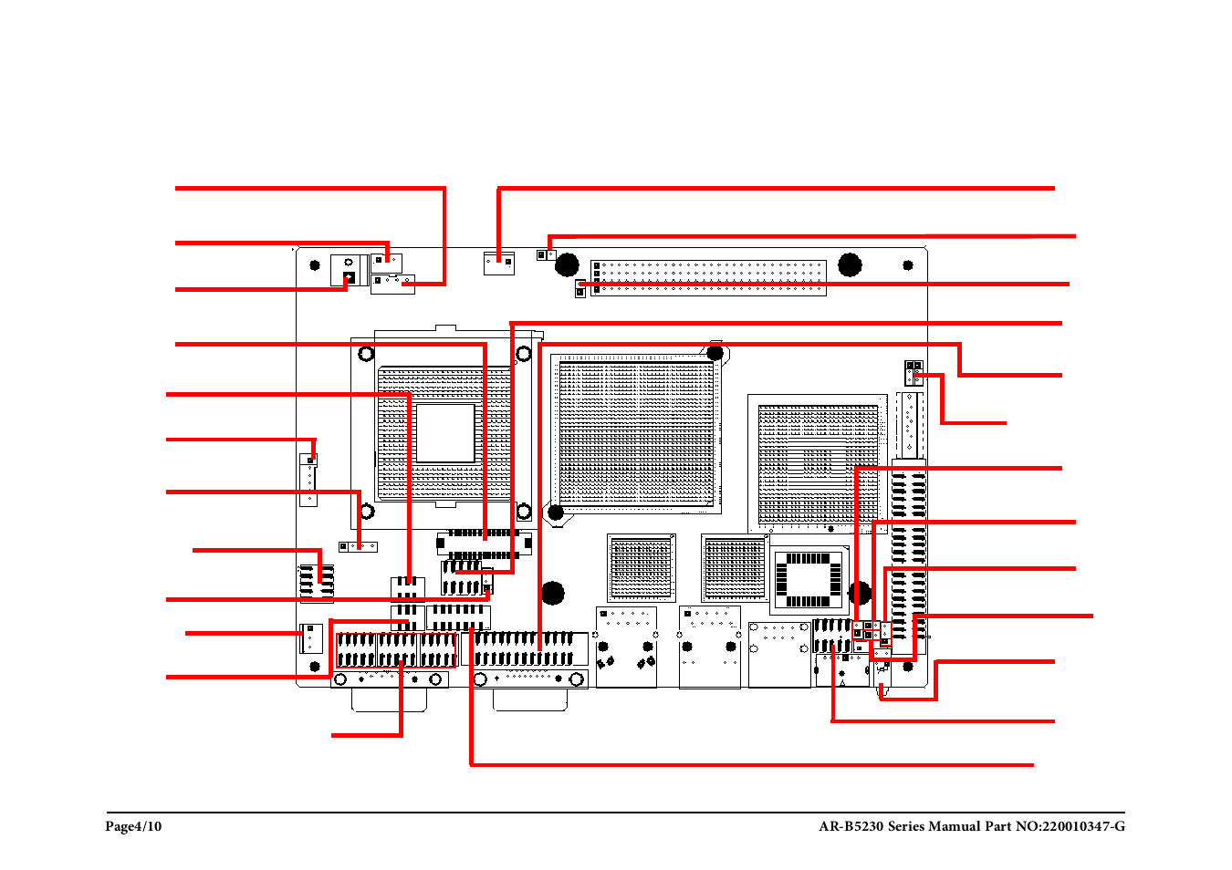 C. jumpers and header | Acrosser AR-B5230 User Manual | Page 4 / 10