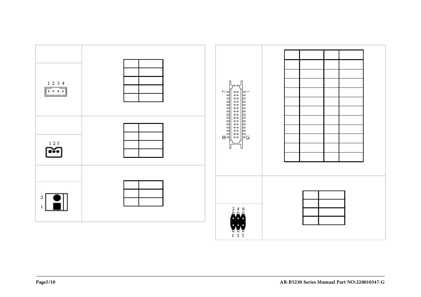 Lvds | Acrosser AR-B5230 User Manual | Page 5 / 10