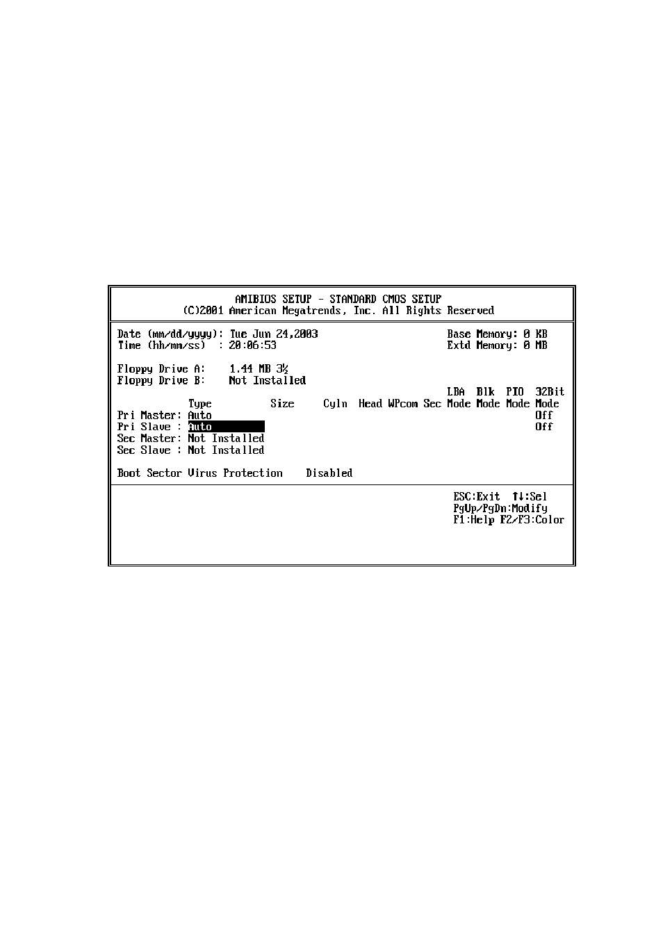 2 standard cmos setup | Acrosser AR-B1790 User Manual | Page 25 / 35