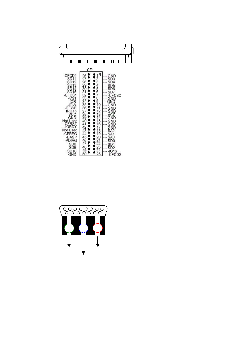 23 compact flash (cf1), 24 game/mini port and audio connect, Link-out mic | Link-in | Acrosser AR-B1790 User Manual | Page 21 / 39