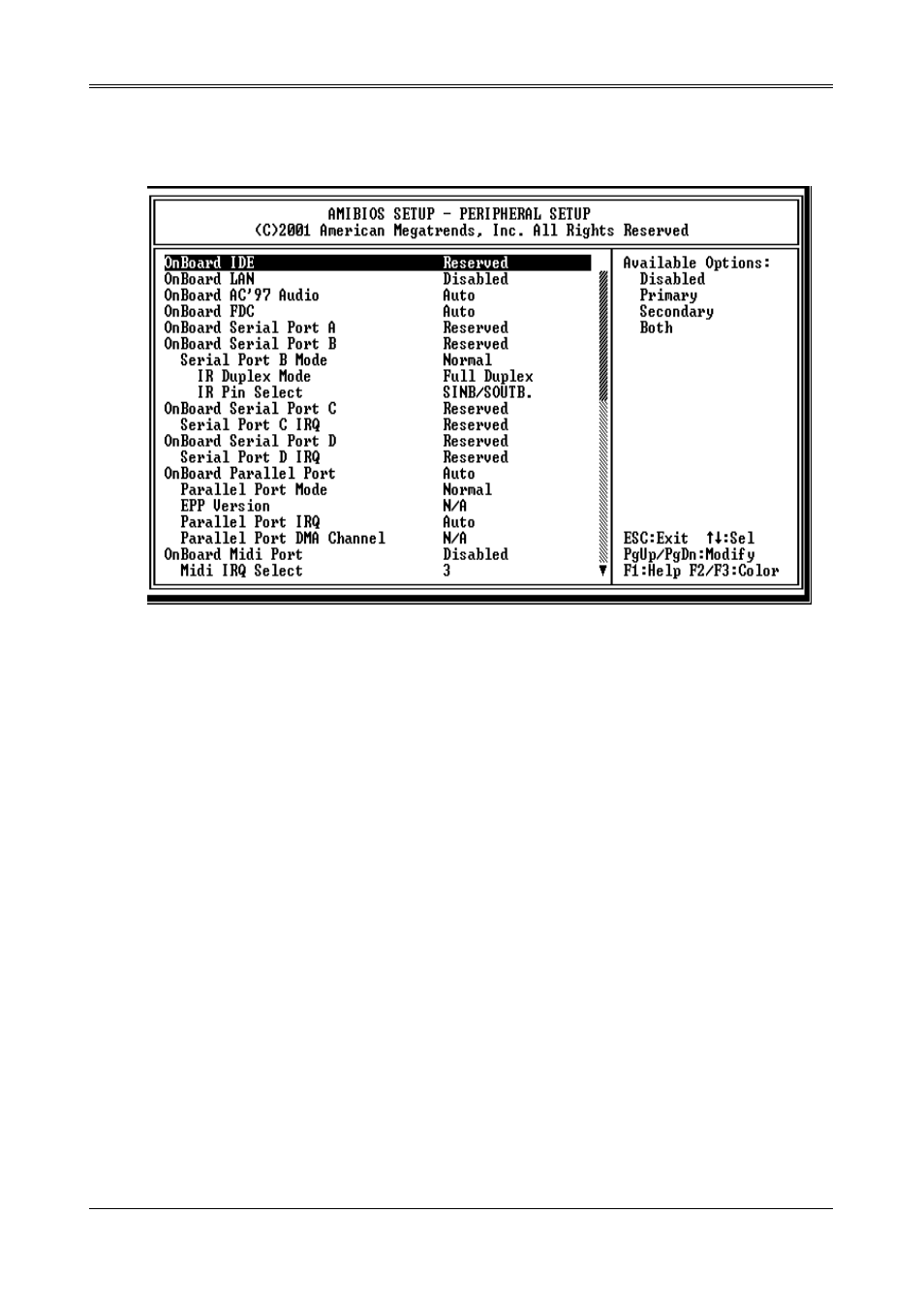 7 peripheral setup | Acrosser AR-B1790 User Manual | Page 32 / 39