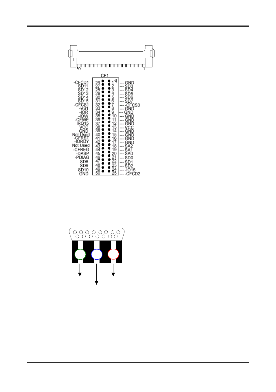 23 compact flash (cf1), 24 game/mini port and audio connect, Link-out mic | Link-in | Acrosser AR-B1790 User Manual | Page 20 / 37