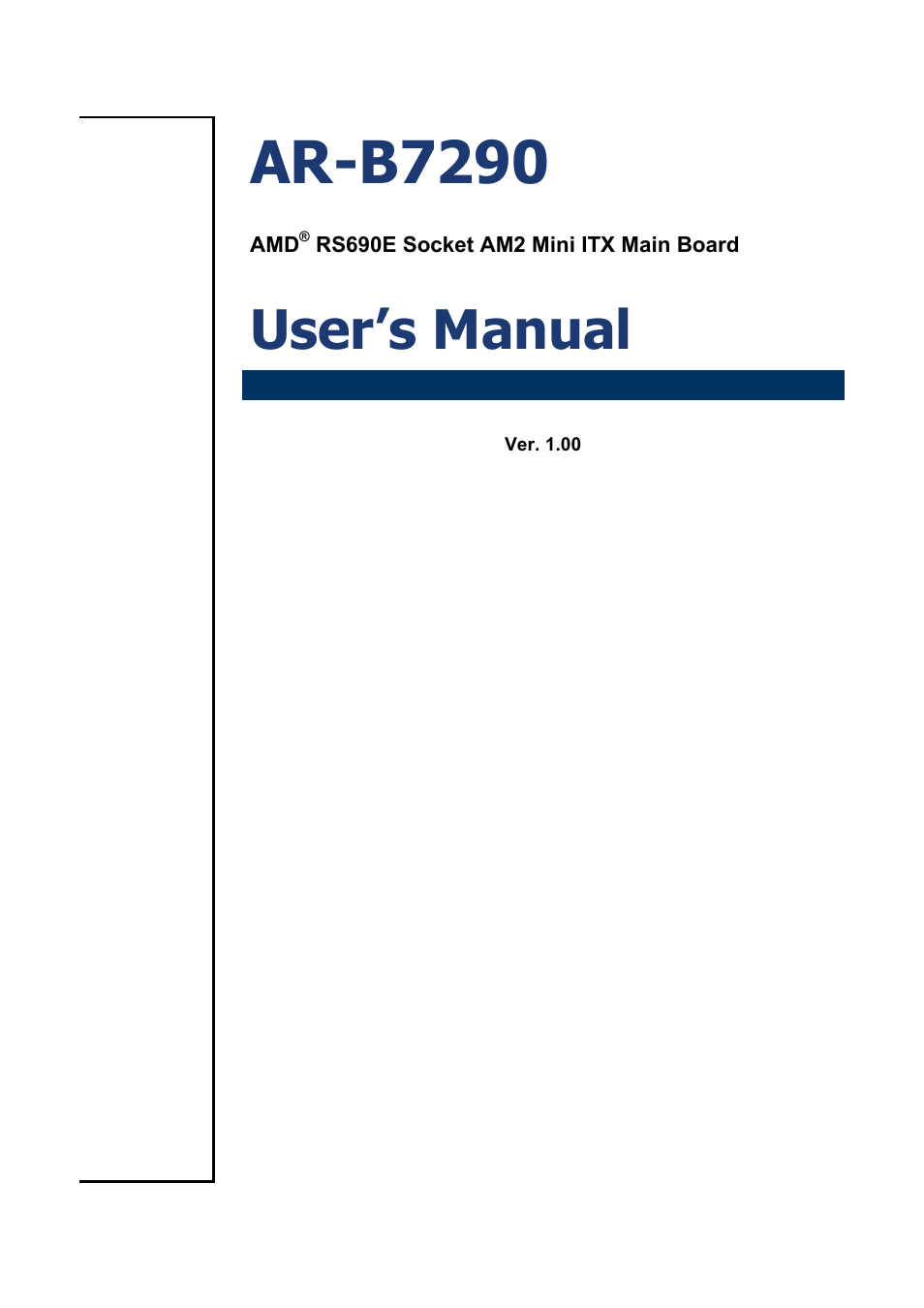 Acrosser AR-B7290 User Manual | 69 pages