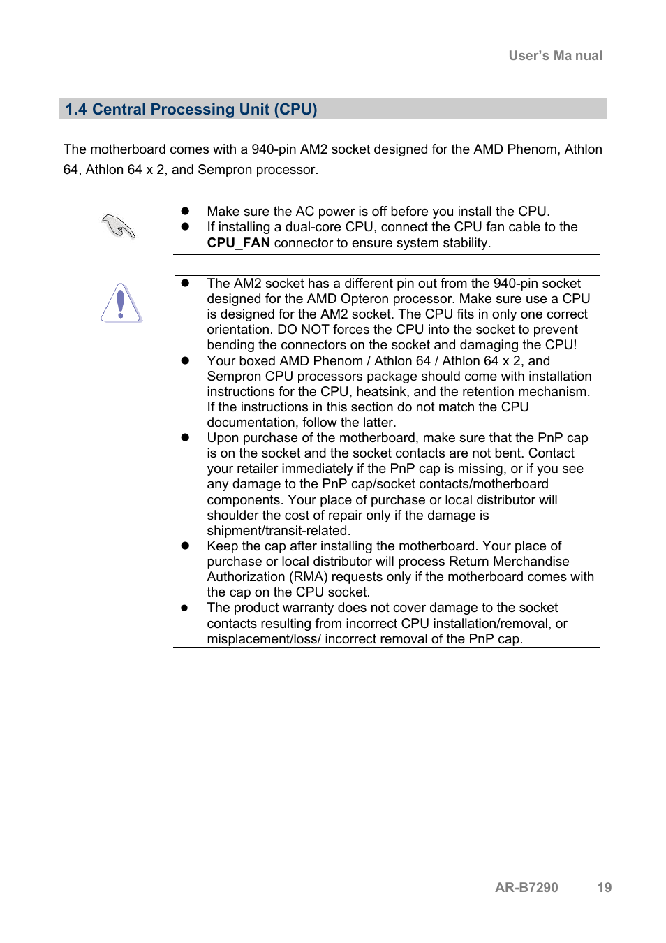Acrosser AR-B7290 User Manual | Page 19 / 69