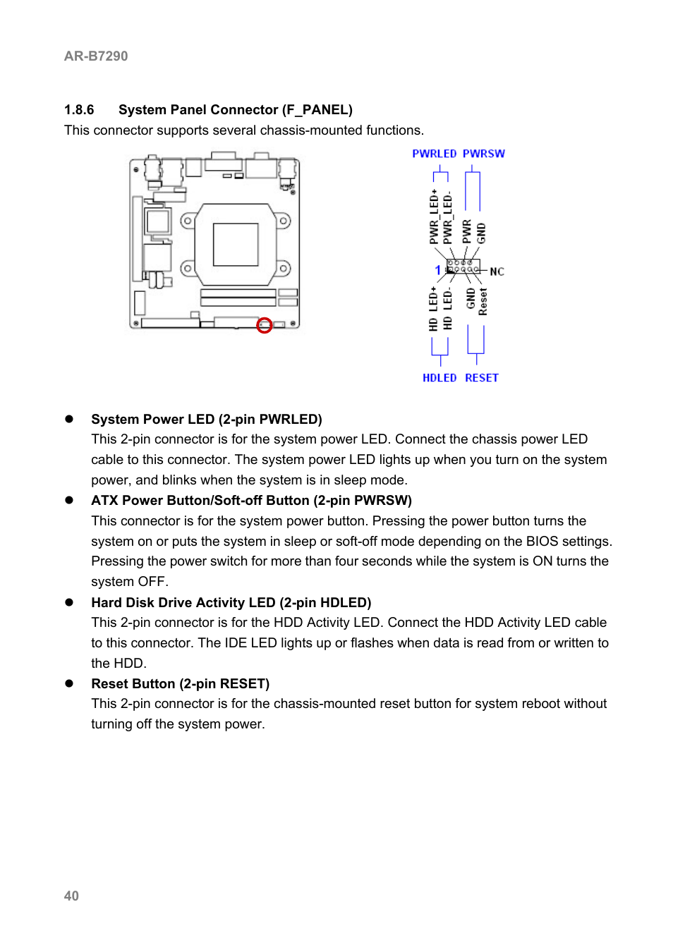 Acrosser AR-B7290 User Manual | Page 40 / 69