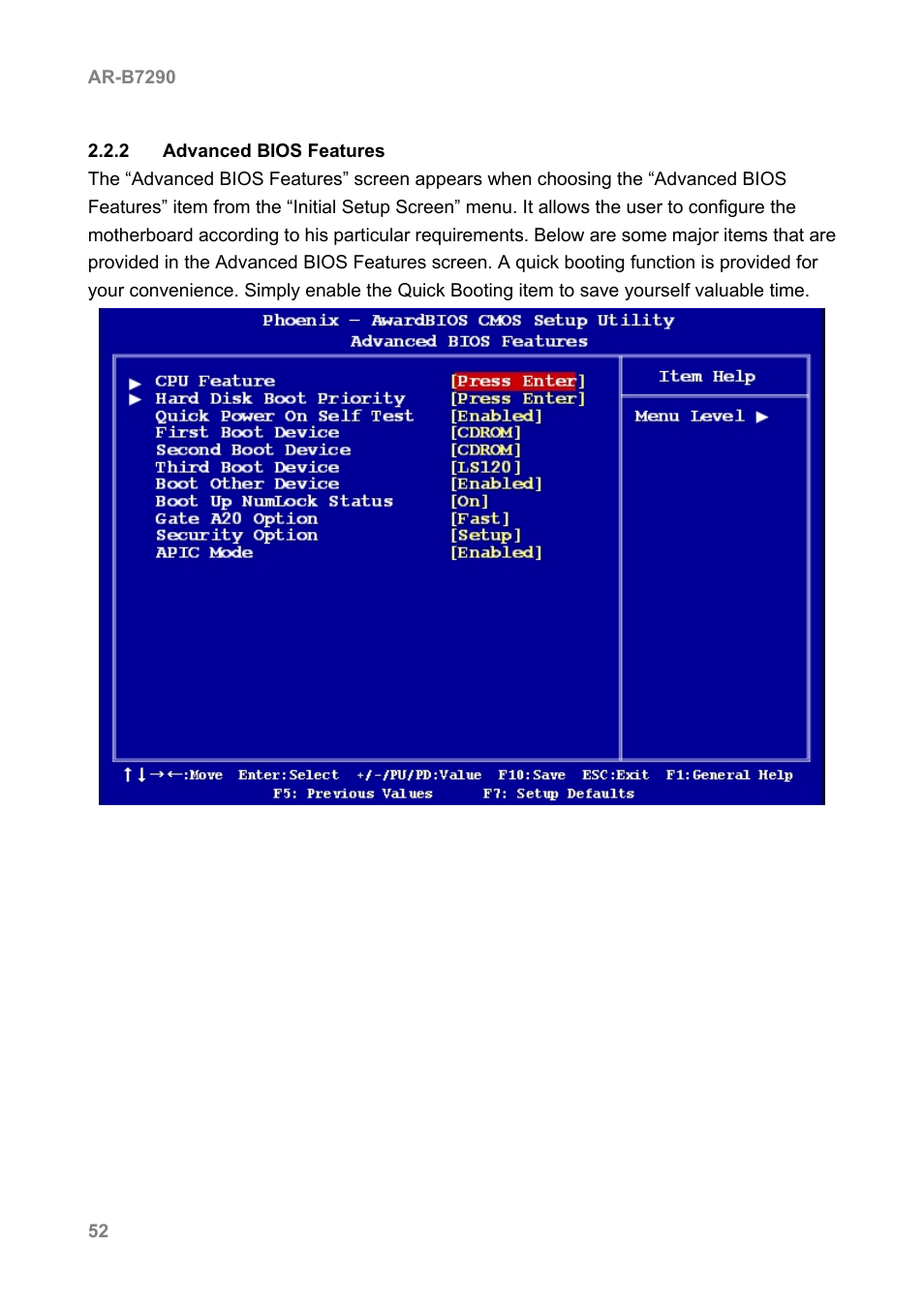 Acrosser AR-B7290 User Manual | Page 52 / 69