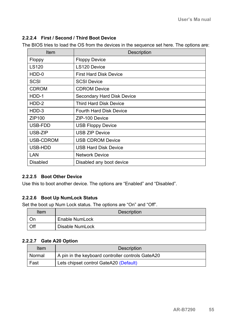 Acrosser AR-B7290 User Manual | Page 55 / 69