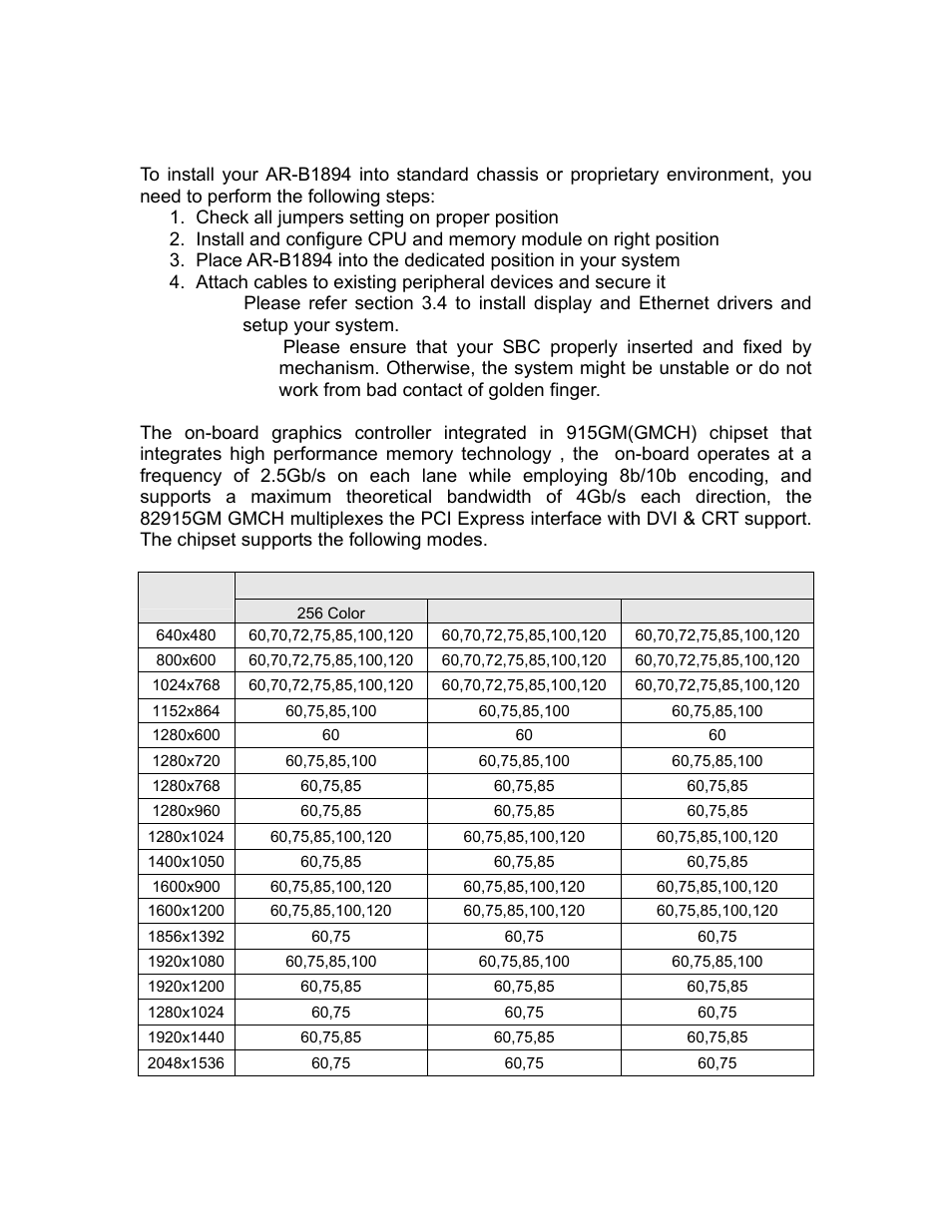 Acrosser AR-B1894 User Manual | Page 23 / 47