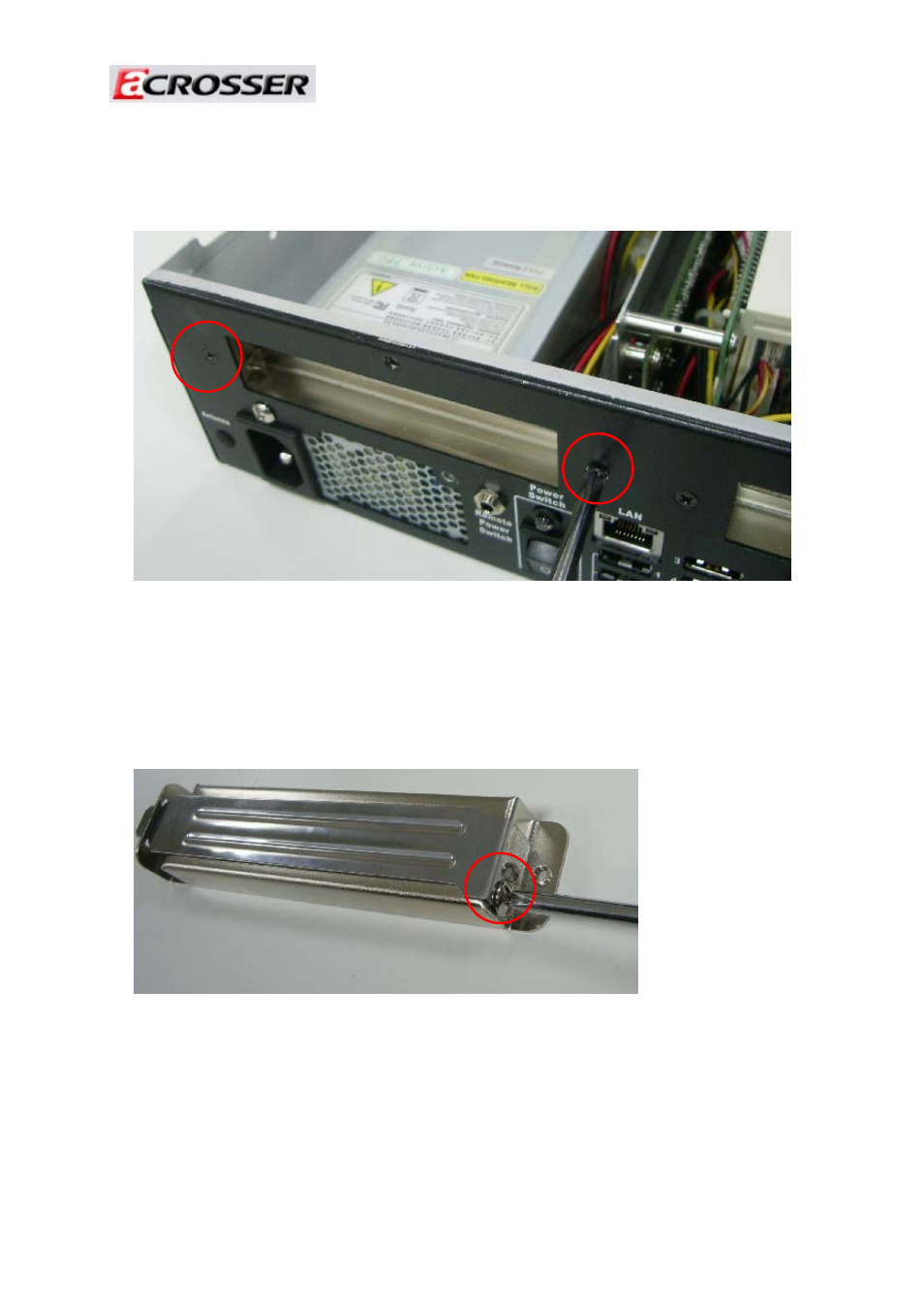 3 installing the pci-e 16x interface card | Acrosser AR-ES5890 User Manual | Page 13 / 20