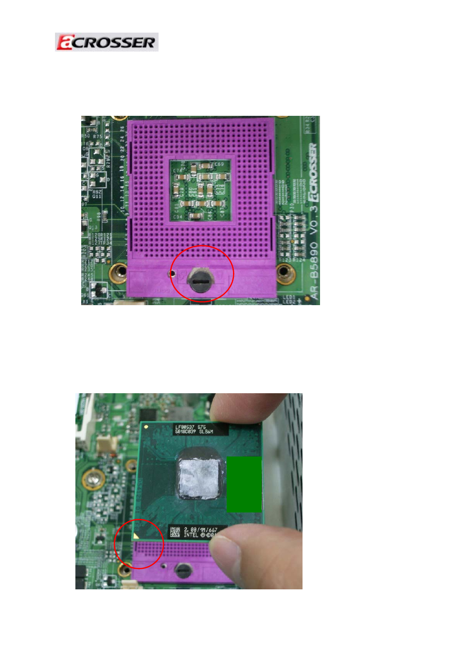 2 installing the cpu & fan module | Acrosser AR-ES5890 User Manual | Page 9 / 20