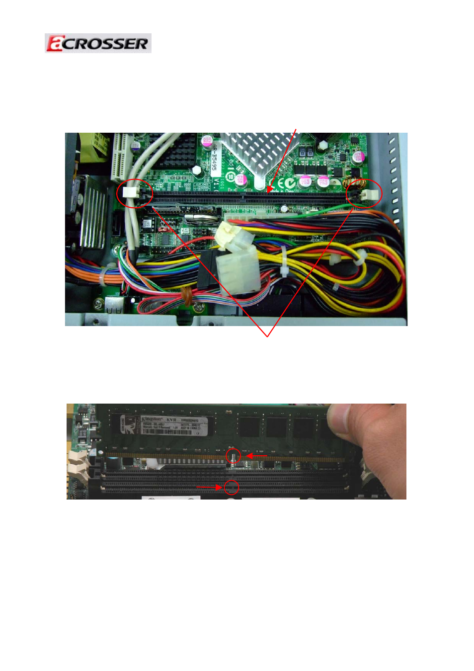 2 installation memory module | Acrosser AR-ES5495 User Manual | Page 10 / 12