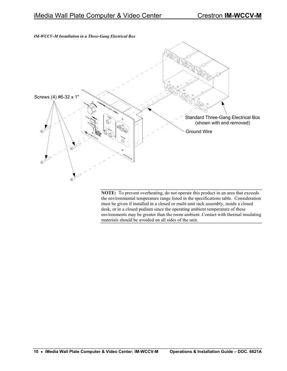 Crestron electronic IM-WCCV User Manual | Page 14 / 24