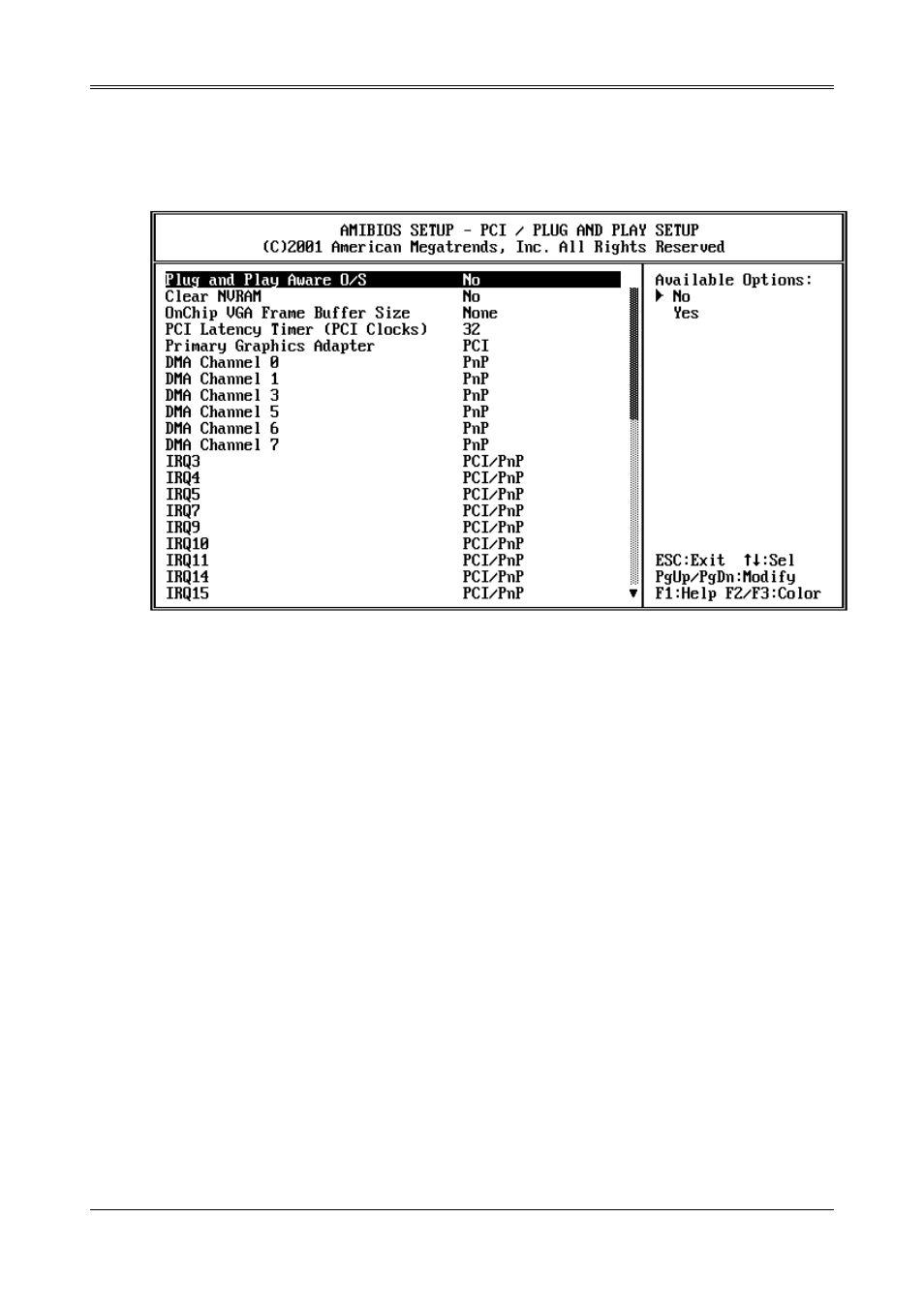 6 pci/plug and play | Acrosser AR-B1640 User Manual | Page 25 / 30