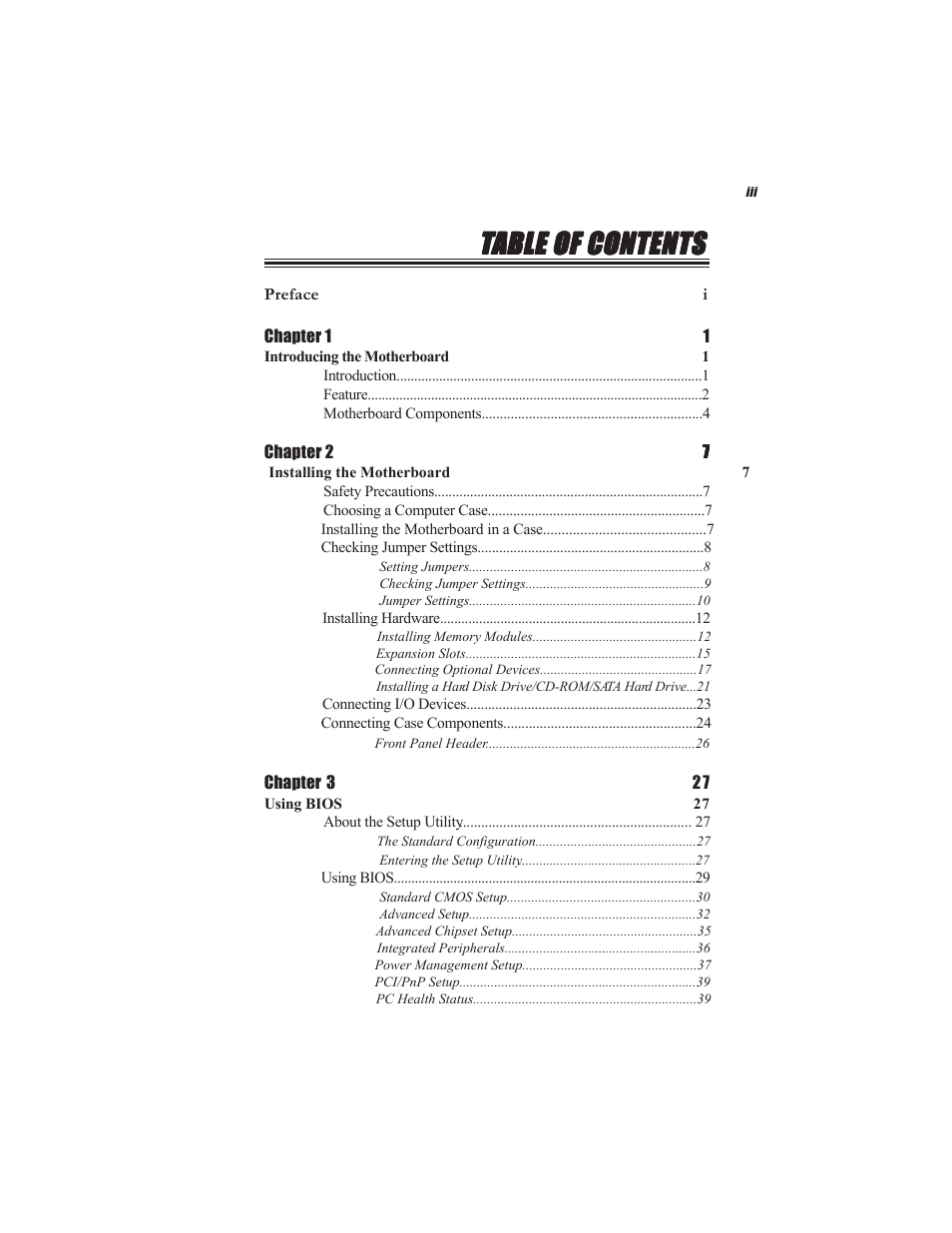 Acrosser AR-B5495 User Manual | Page 3 / 54