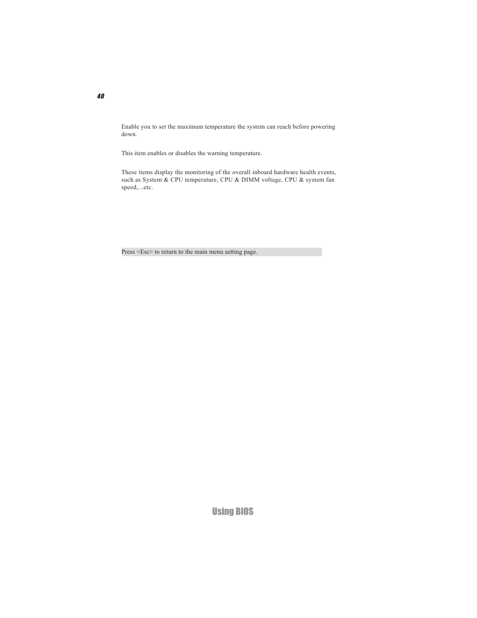 Using bios | Acrosser AR-B5495 User Manual | Page 44 / 54