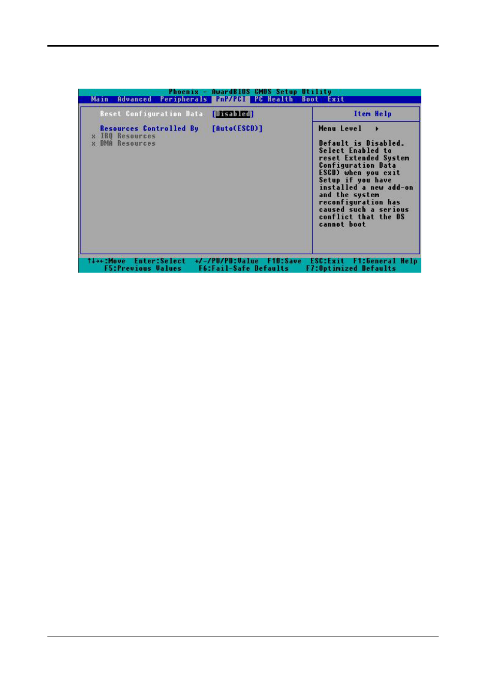 5 pnp/pci cmos setup | Acrosser AR-B1673 User Manual | Page 27 / 44