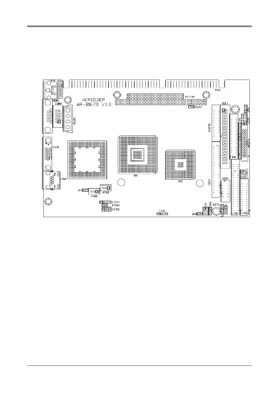 Installation, 1 ar-b1673's layout | Acrosser AR-B1673 User Manual | Page 8 / 44