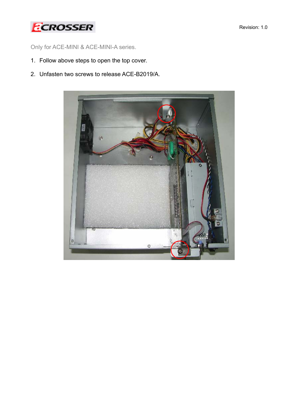3 installing the mainboard procedures | Acrosser ACE-MINI User Manual | Page 22 / 109