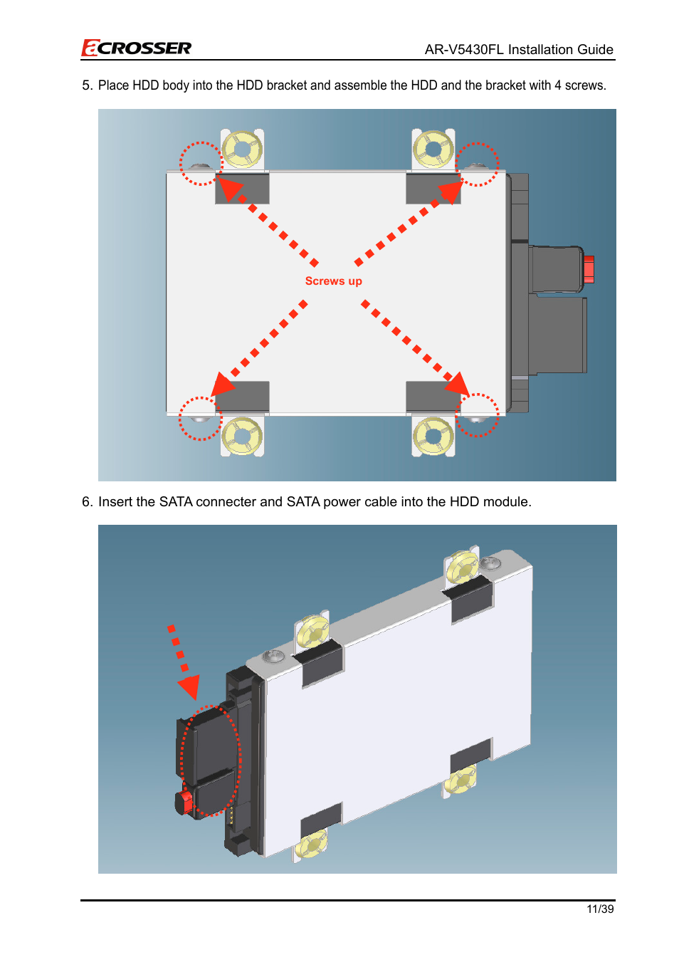 Acrosser AR-V5430FLAT User Manual | Page 11 / 39