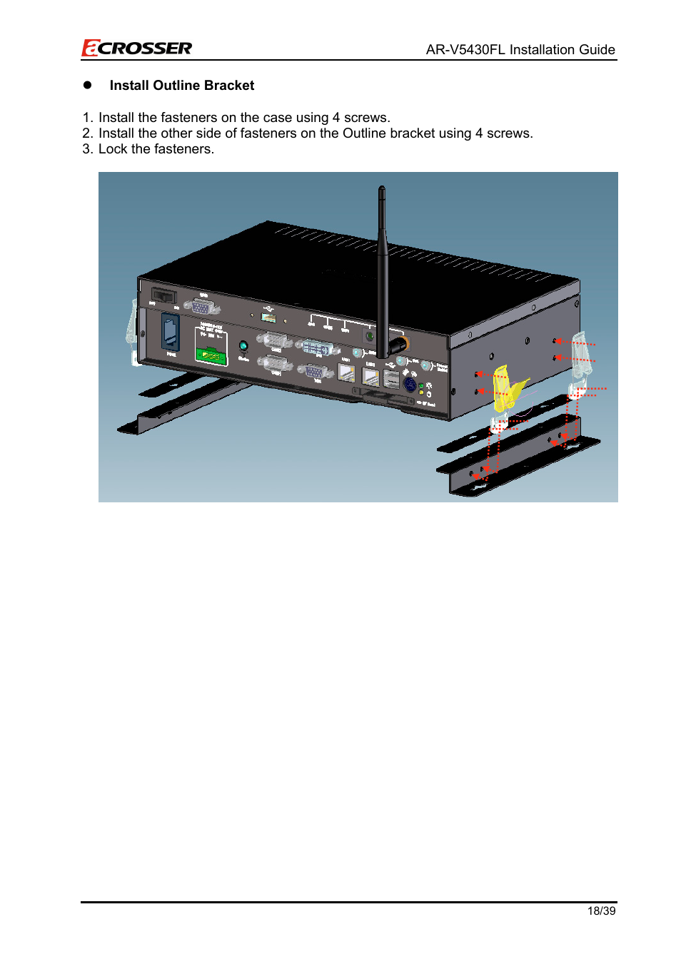 Acrosser AR-V5430FLAT User Manual | Page 18 / 39