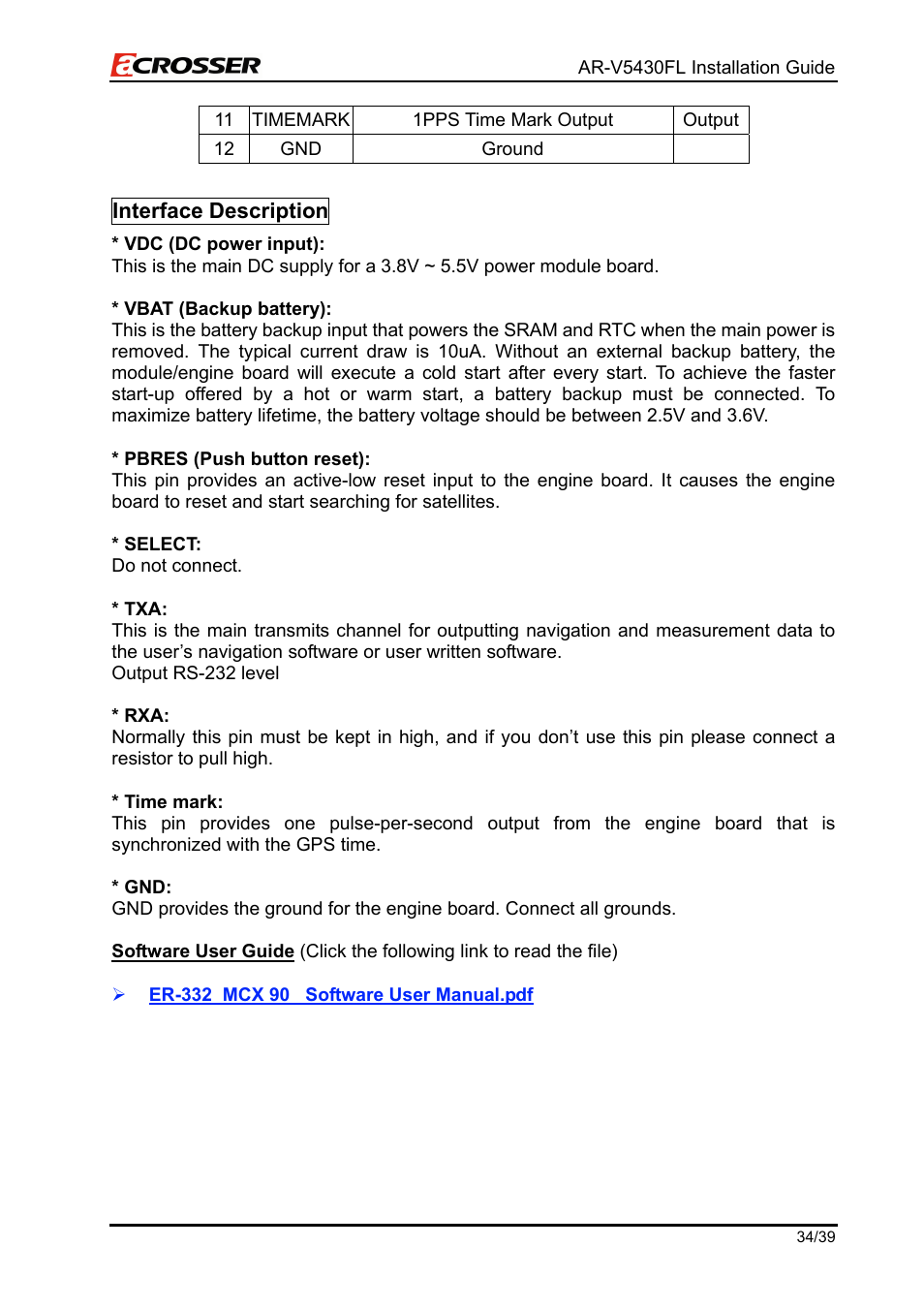 Acrosser AR-V5430FLAT User Manual | Page 34 / 39