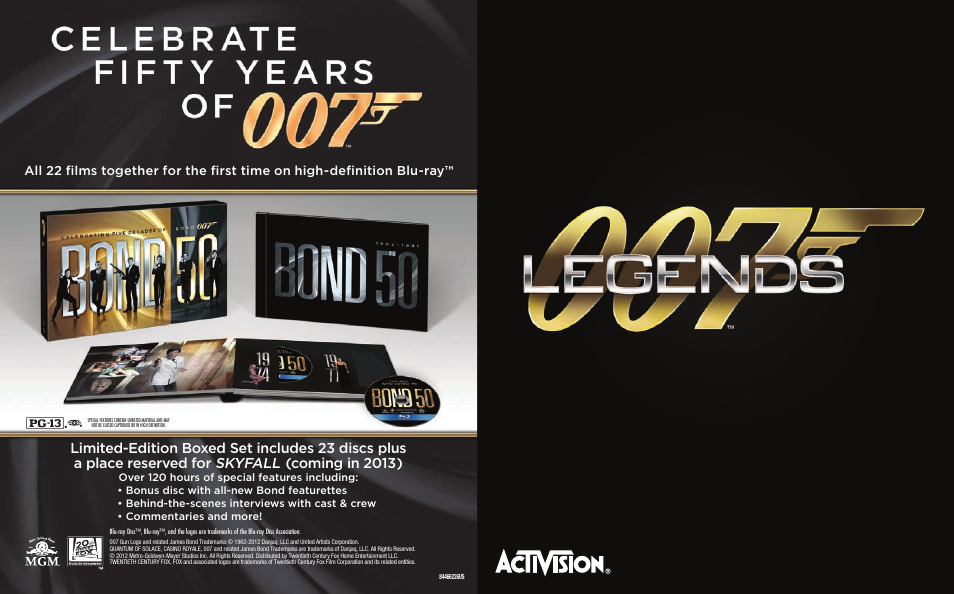 Activision 007: Legends User Manual | 6 pages