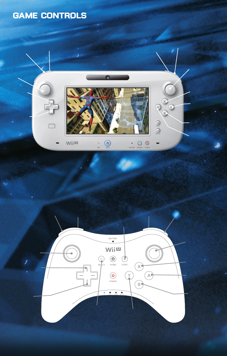 Game controls | Activision Amazing Spider-Man 2 User Manual | Page 4 / 6