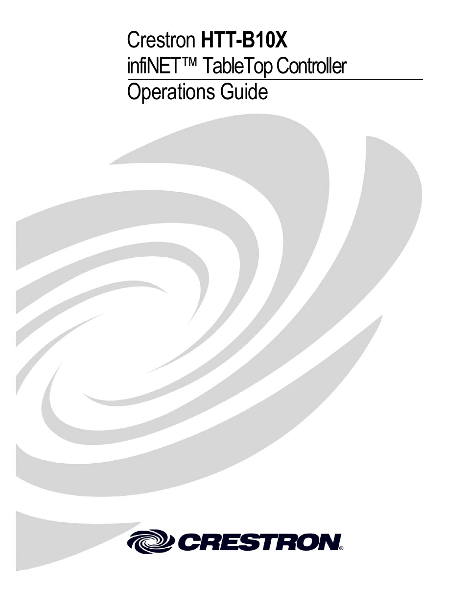 Crestron electronic htt-b10x User Manual | 28 pages