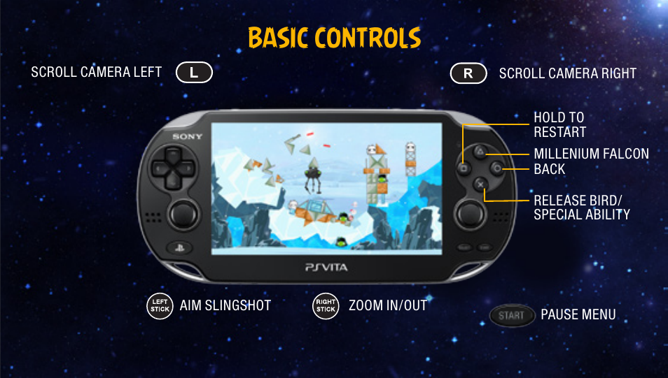 Basic controls | Activision Angry Birds Star Wars User Manual | Page 8 / 14