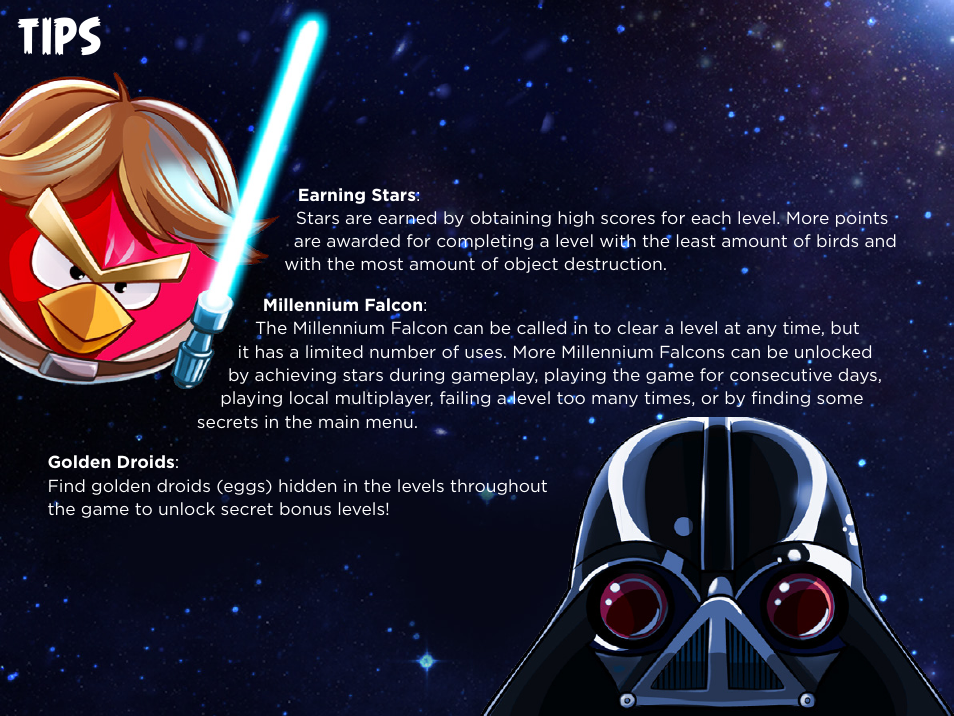 Tips | Activision Angry Birds Star Wars User Manual | Page 12 / 15