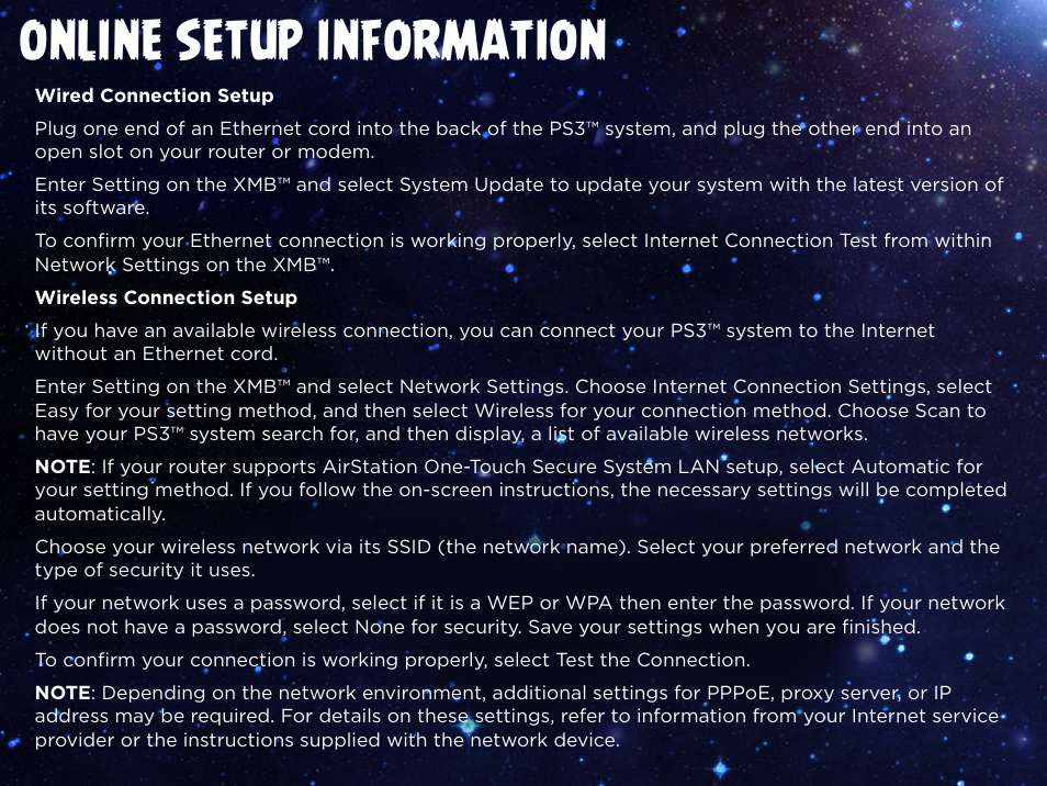 Online setup information | Activision Angry Birds Star Wars User Manual | Page 13 / 15