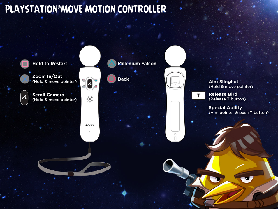 Playstation, Move motion controller | Activision Angry Birds Star Wars User Manual | Page 6 / 15