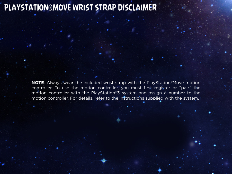 Playstation®move wrist strap disclaimer | Activision Angry Birds Star Wars User Manual | Page 7 / 15