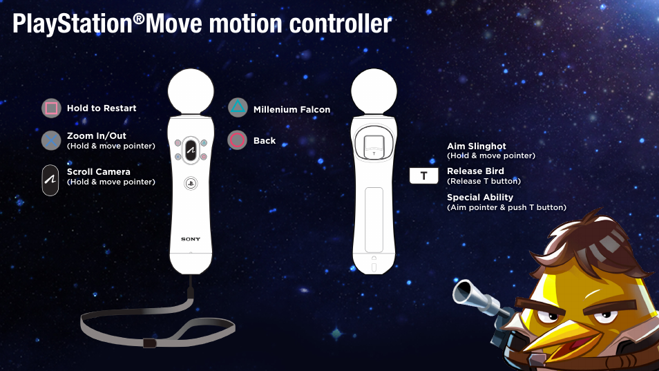 Playstation, Move motion controller | Activision Angry Birds Star Wars User Manual | Page 8 / 10