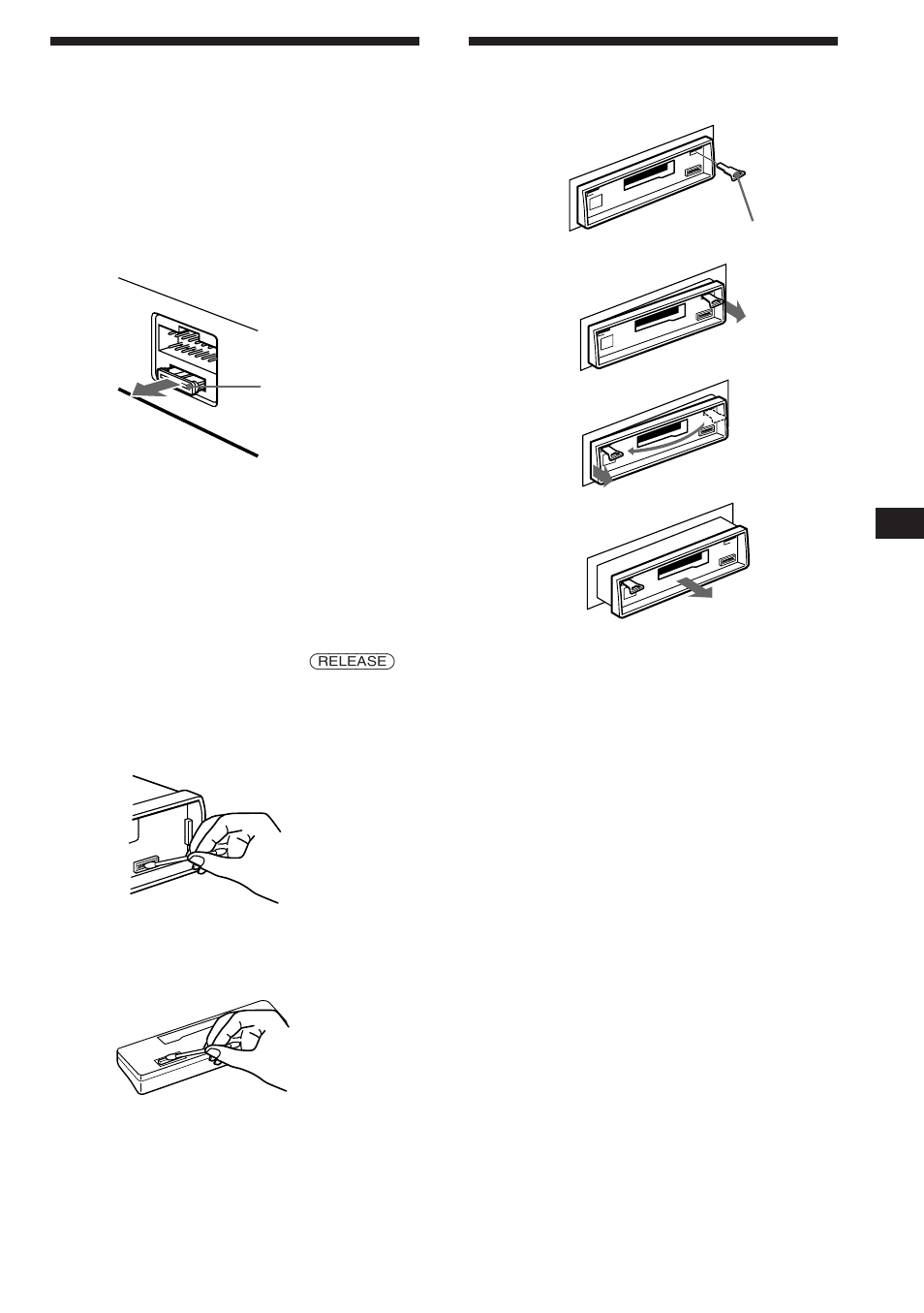 Dismounting the unit, Maintenance | Sony XR-3753 User Manual | Page 13 / 100