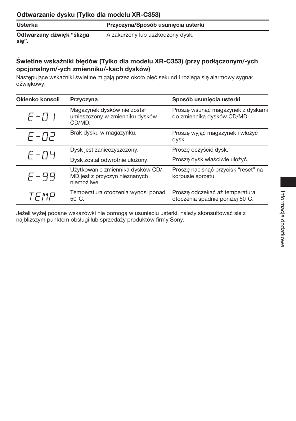 Sony XR-3753 User Manual | Page 37 / 100