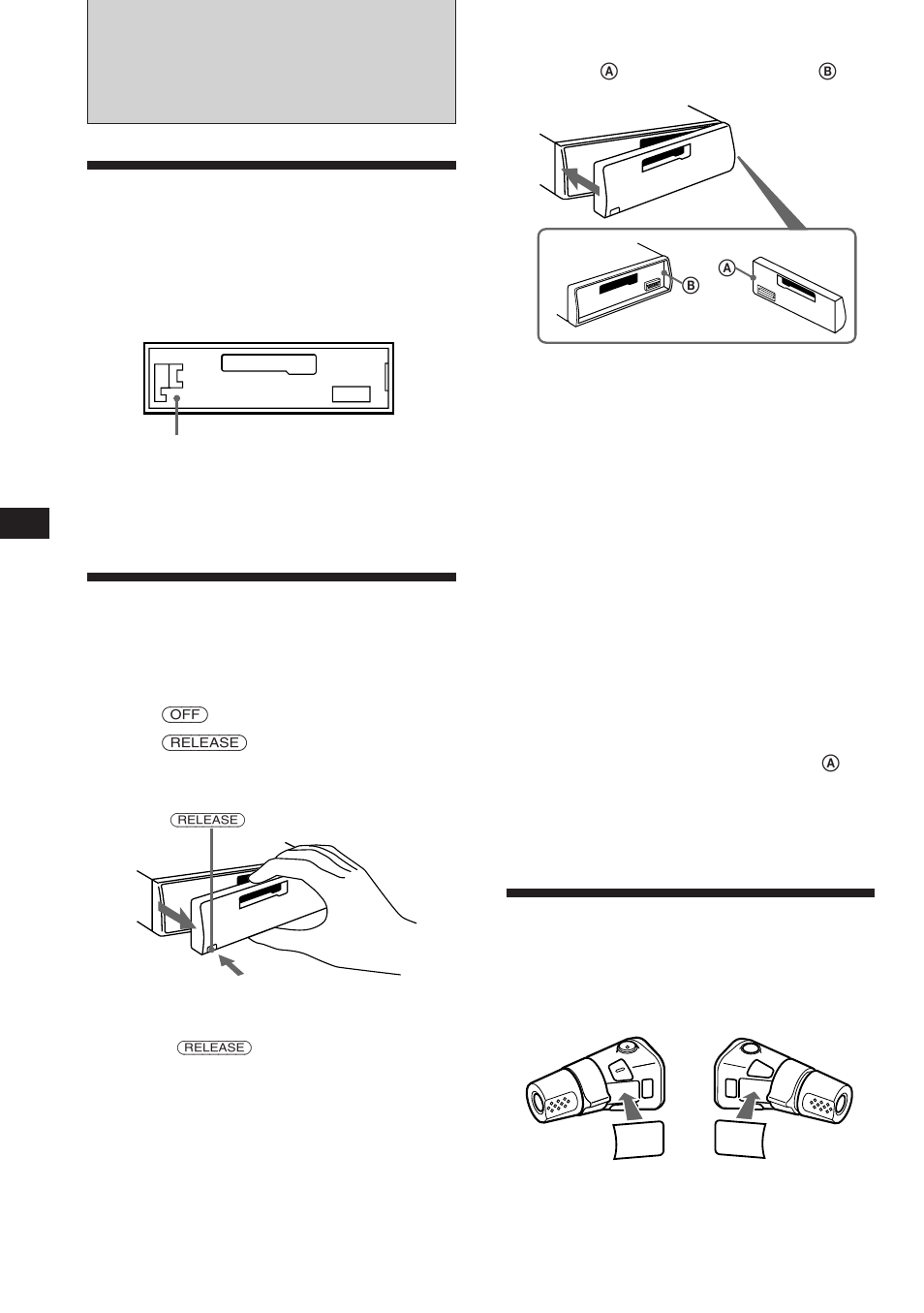 Getting started, Preparing the rotary remote, Resetting the unit | Detaching the front panel | Sony XR-3753 User Manual | Page 4 / 100