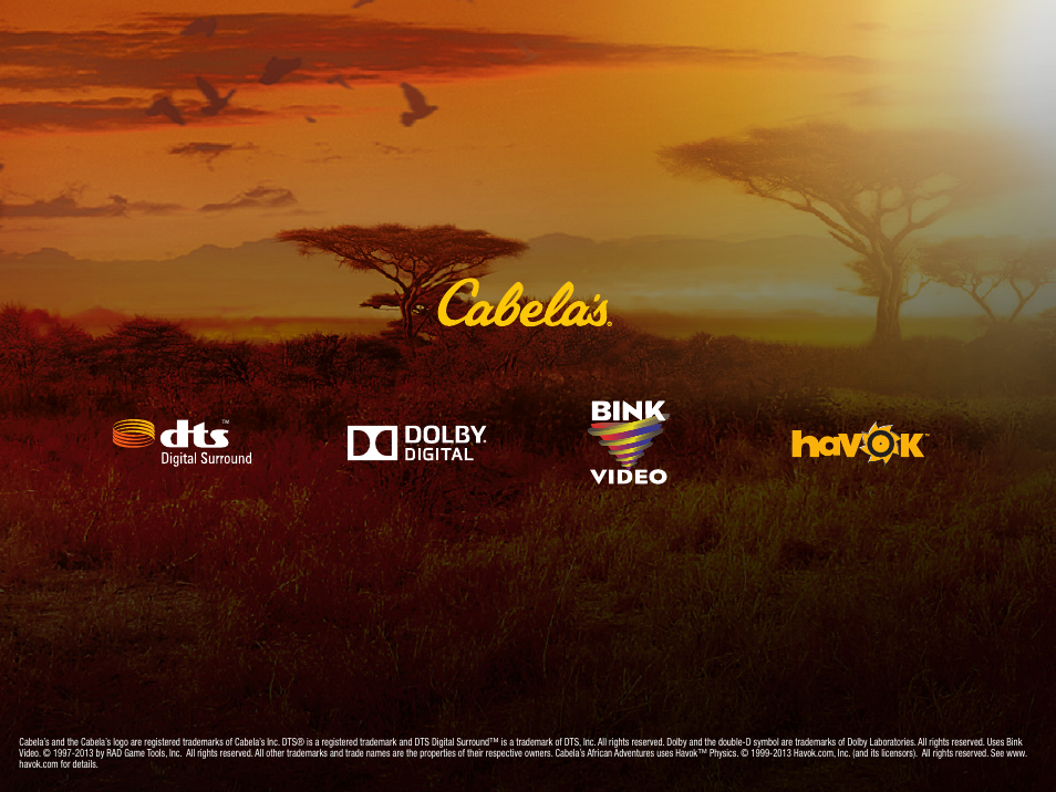 Activision Cabela's African Adventures User Manual | Page 10 / 10