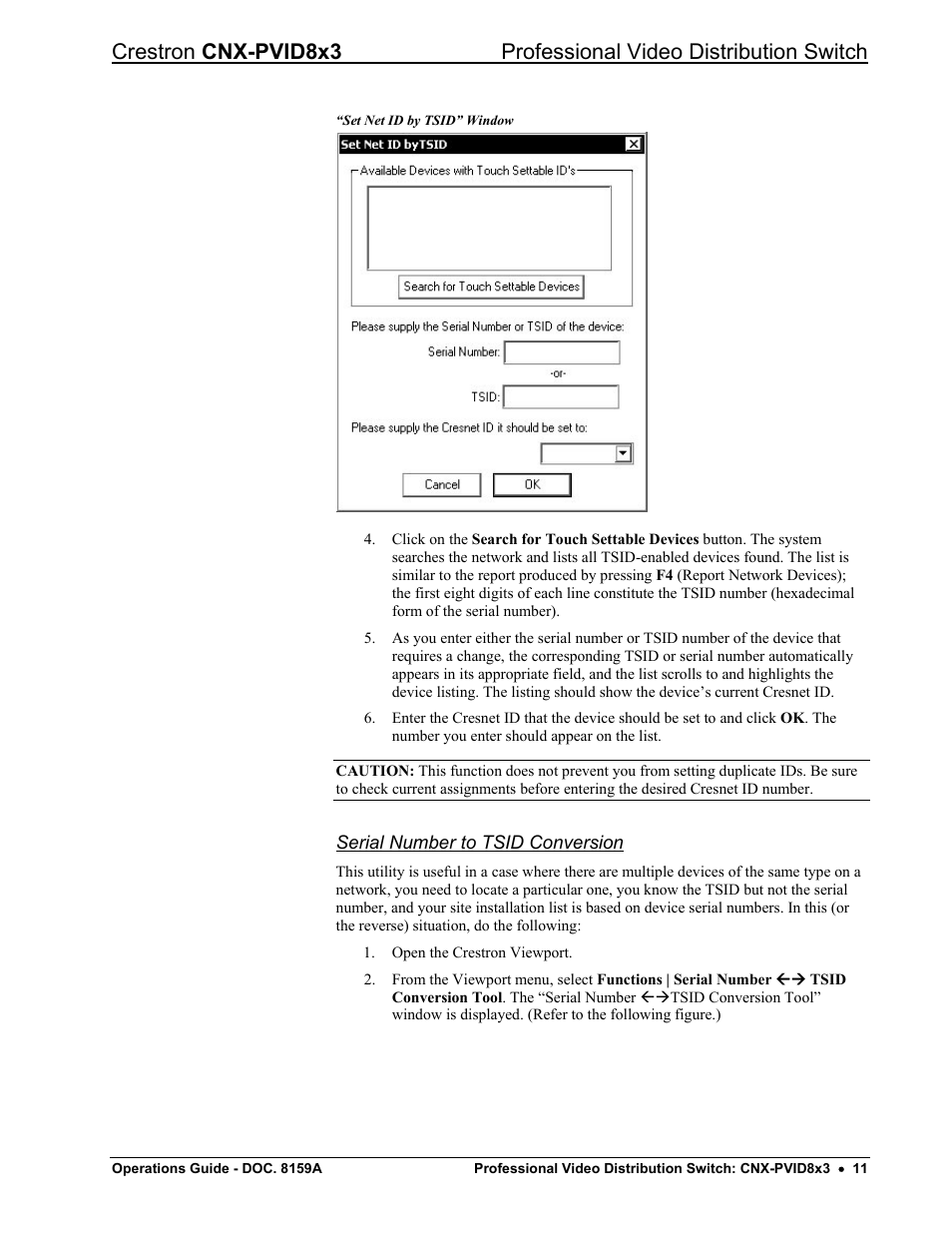 Crestron electronic CNX-PVID8x3 User Manual | Page 15 / 48