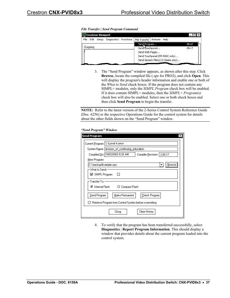 Crestron electronic CNX-PVID8x3 User Manual | Page 41 / 48