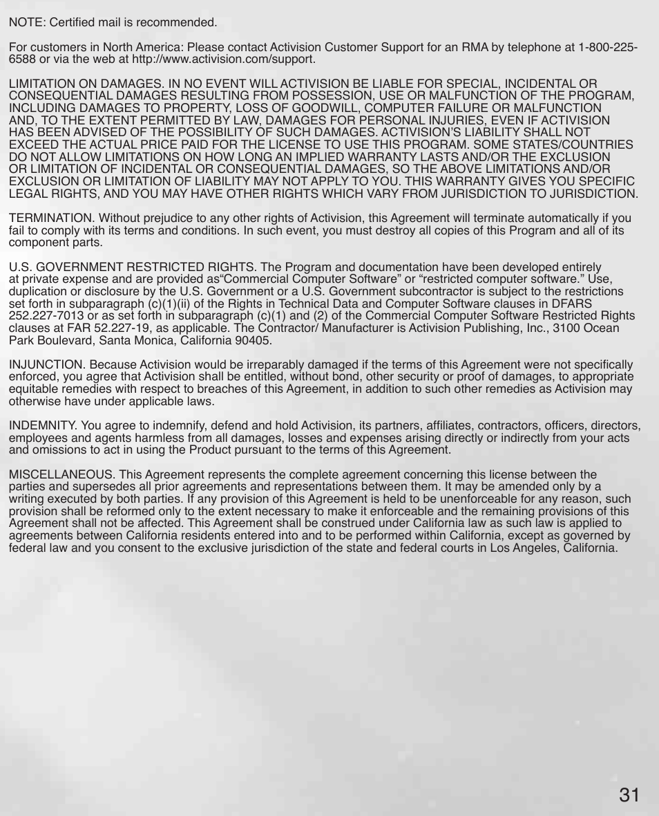 Activision Call of Duty: Black Ops II User Manual | Page 32 / 33