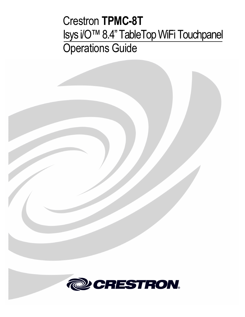 Crestron electronic TPMC-8T User Manual | 82 pages