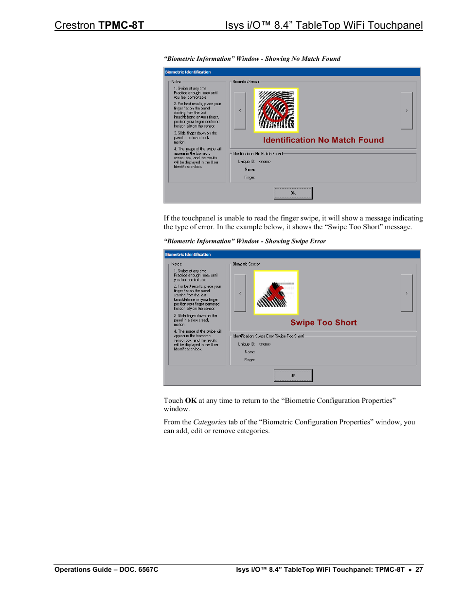 Crestron electronic TPMC-8T User Manual | Page 31 / 82