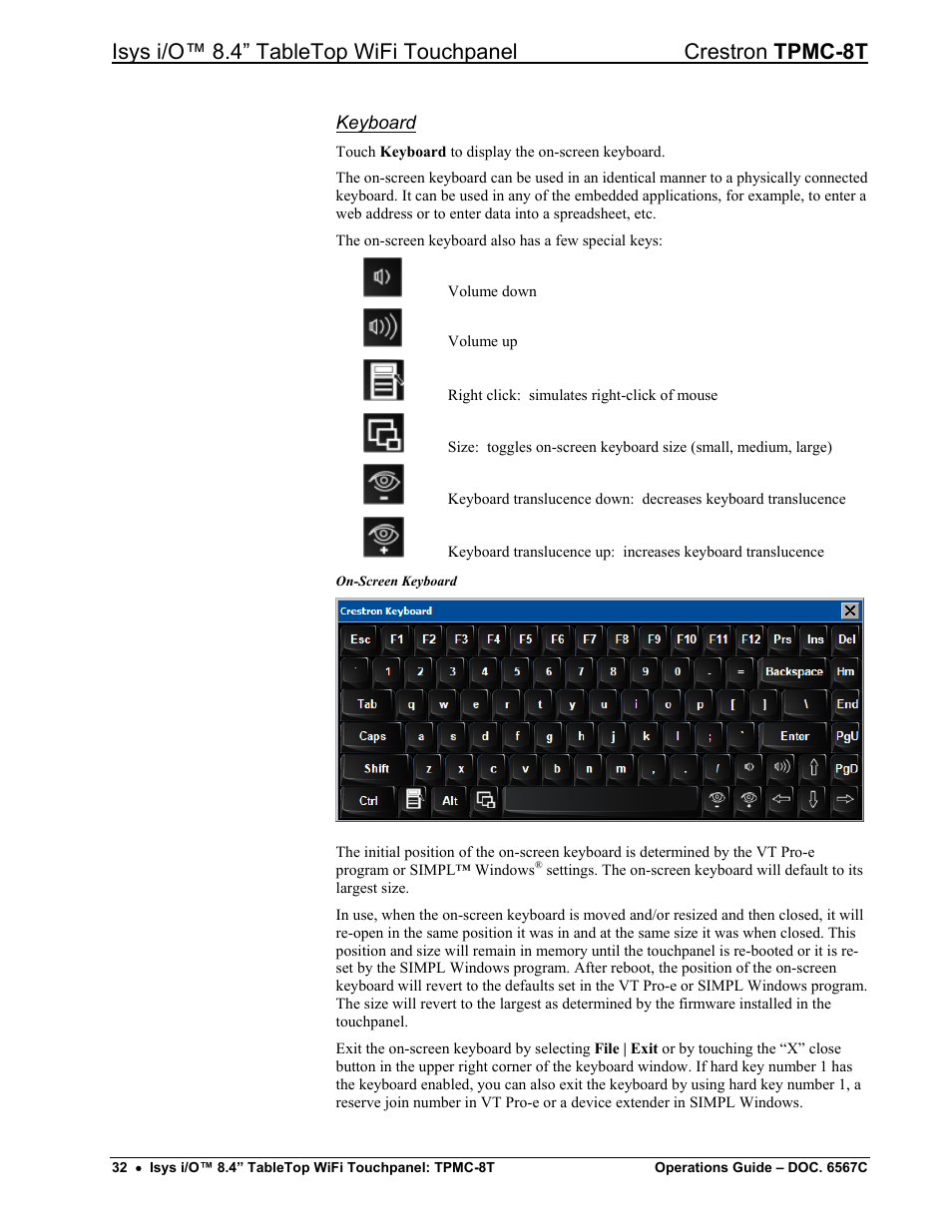 Crestron electronic TPMC-8T User Manual | Page 36 / 82